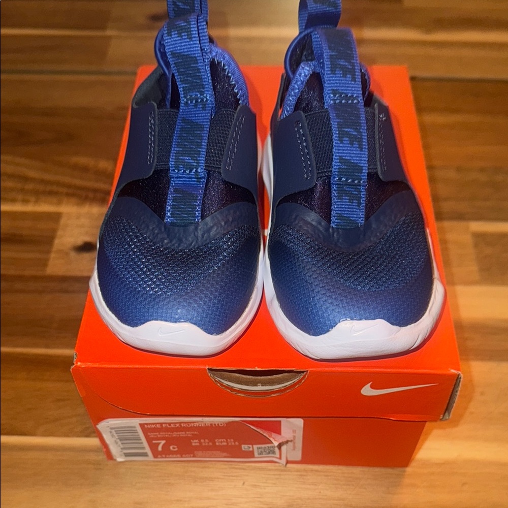 Nike Kids Flex Runner Blue Shoes